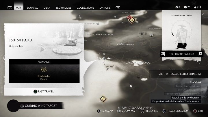 Lokacja: Jezioro Kunehama (Lake Kunehama) - Ghost of Tsushima: Izuhara - Haiku, sekrety, znajdźki - Ghost of Tsushima - poradnik do gry