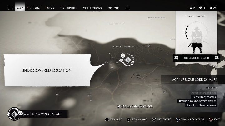 Lokacja: Las Yagata (Yagata Forest) - Ghost of Tsushima: Izuhara - kapliczki Inari, sekrety, znajdźki - Ghost of Tsushima - poradnik do gry