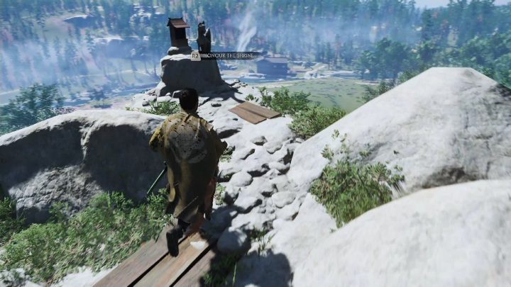 Kapliczka znajduje się na samym szczycie góry - Ghost of Tsushima: Izuhara - kapliczki Inari, sekrety, znajdźki - Ghost of Tsushima - poradnik do gry