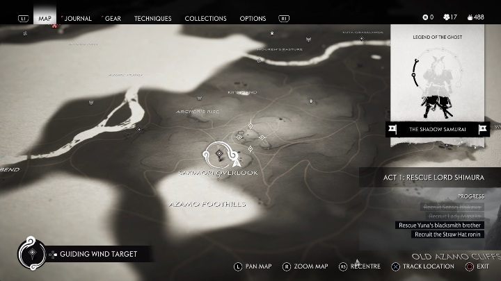 Lokacja: Wierch Sakimori (Sakimori Overlook) - Ghost of Tsushima: Izuhara - kapliczki Inari, sekrety, znajdźki - Ghost of Tsushima - poradnik do gry