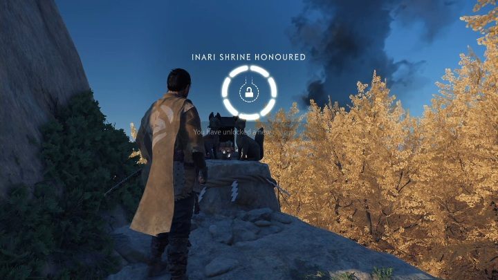 Ten lis czeka na Ciebie zaraz koło brzegu strumienia - Ghost of Tsushima: Izuhara - kapliczki Inari, sekrety, znajdźki - Ghost of Tsushima - poradnik do gry