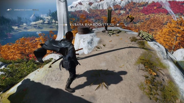 Tę lokację ze stojakiem bambusowym znajdziesz na samym szczycie góry - Ghost of Tsushima: Toyotama - stojaki bambusowe, sekrety, znajdźki - Ghost of Tsushima - poradnik do gry