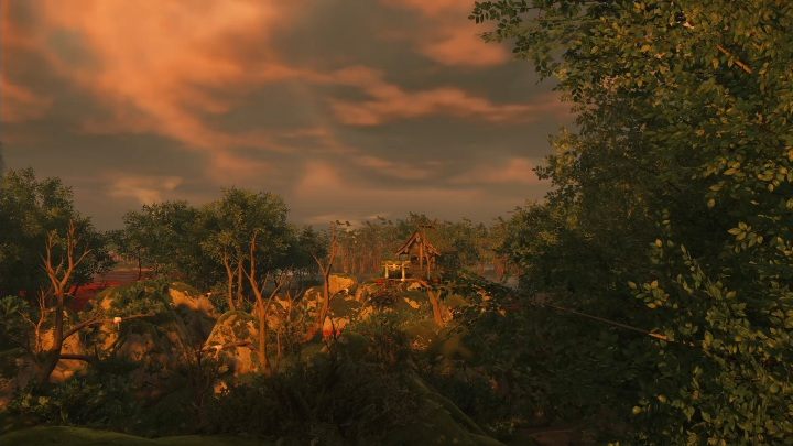 Ta kapliczka znajduje się na łące pokrytej czerwonymi kwiatami - Ghost of Tsushima: Toyotama - kapliczki Shinoto, sekrety, znajdźki - Ghost of Tsushima - poradnik do gry