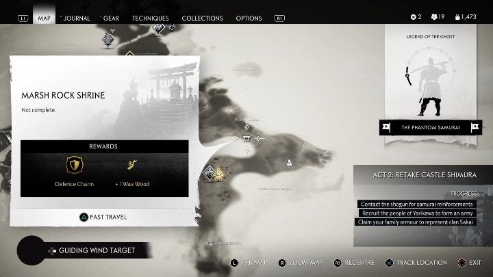 Lokacja: Świetlikowe Mokradła - Ghost of Tsushima: Toyotama - kapliczki Shinoto, sekrety, znajdźki - Ghost of Tsushima - poradnik do gry
