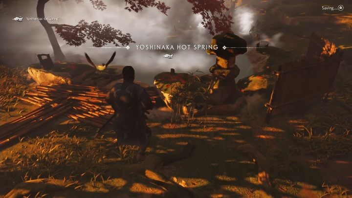 To gorące źródło znajdziesz w środku lasu, pomiędzy ogromnymi drzewami - Ghost of Tsushima: Toyotama - gorące źródła, sekrety, znajdźki - Ghost of Tsushima - poradnik do gry