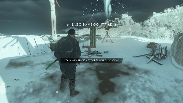 Tę lokację ze stojakiem bambusowym znajdziesz na szczycie góry, zaraz obok obozu - Opuszczona kopalnia - Ghost of Tsushima: Kamiagata - stojaki bambusowe, sekrety, znajdźki - Ghost of Tsushima - poradnik do gry