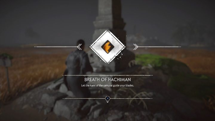 Filar Honoru znajdziesz na środku pola, wystarczy jedynie, że delikatnie zjedziesz ze ścieżki, a odkryjesz Oddech Hachimana (Breath of Hachiman) - Ghost of Tsushima: Toyotama - filary honoru, sekrety, znajdźki - Ghost of Tsushima - poradnik do gry