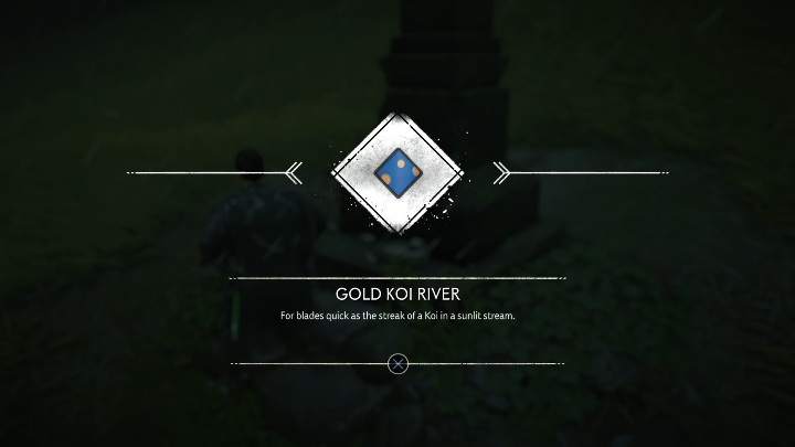 Filar Honoru znajdziesz na środku pola, wystarczy jedynie, że delikatnie zjedziesz ze ścieżki, a odkryjesz Rzeka złotych Koi (Gold Koi River) - Ghost of Tsushima: Toyotama - filary honoru, sekrety, znajdźki - Ghost of Tsushima - poradnik do gry