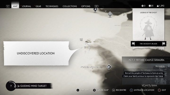 Lokacja: Zatoka Yoshinaka - Ghost of Tsushima: Toyotama - filary honoru, sekrety, znajdźki - Ghost of Tsushima - poradnik do gry