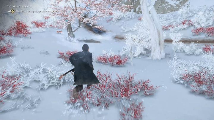 Tę lisią norę znajdziesz w środku zasypanego śniegiem lasu - Ghost of Tsushima: Kamiagata - kapliczki Inari, sekrety, znajdźki - Ghost of Tsushima - poradnik do gry
