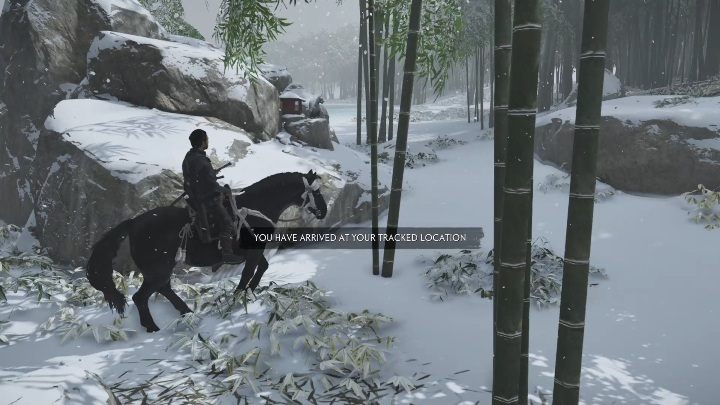 Tę kapliczkę znajdziesz na niewielkiej skale - Ghost of Tsushima: Kamiagata - kapliczki Inari, sekrety, znajdźki - Ghost of Tsushima - poradnik do gry