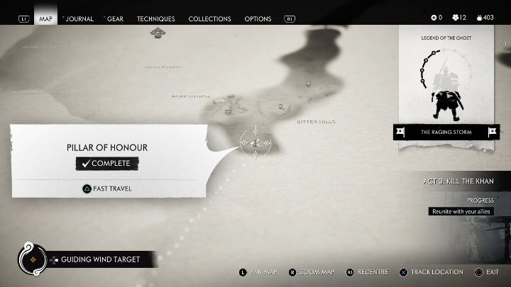 Lokacja: Gorzkie Wzgórza - Ghost of Tsushima: Kamiagata - filary honoru, sekrety, znajdźki - Ghost of Tsushima - poradnik do gry
