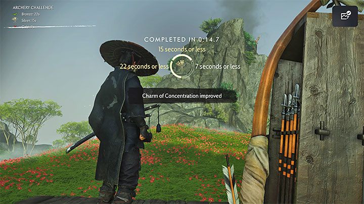 Na koniec każdych zawodów wyświetli się podsumowanie - Ghost of Tsushima Iki Island: Wyzwania łucznicze - Ghost of Tsushima - poradnik do gry