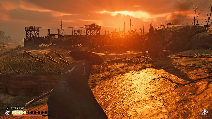 2) Wrogie lokacje - Są to miejsca domyślnie znajdujące się pod kontrolą Mongołów i możecie dążyć do przejmowania kontroli nad nimi - Ghost of Tsushima Iki Island: Mapa wyspy Iki - eksploracja - Ghost of Tsushima - poradnik do gry