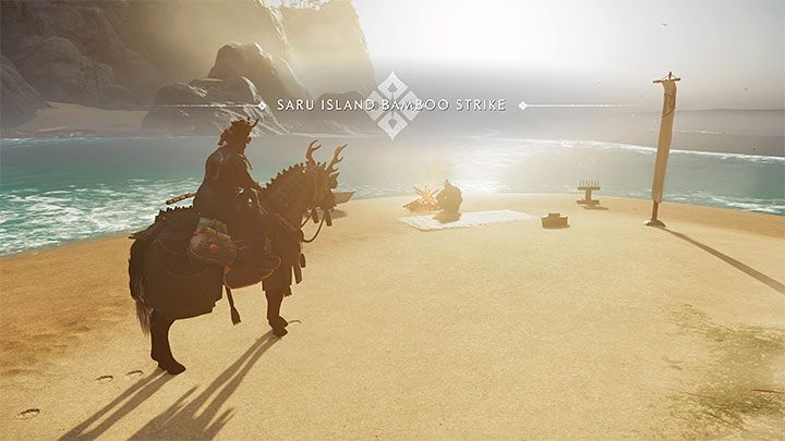 Przecinania bambusa dotyczą zaliczania mini-gier z szybkiego wciskania kombinacji przycisków po to żeby bezbłędnie przeciąć 3, 5 i 7 bambusów z użyciem katany - Ghost of Tsushima Iki Island: Mapa wyspy Iki - aktywności - Ghost of Tsushima - poradnik do gry