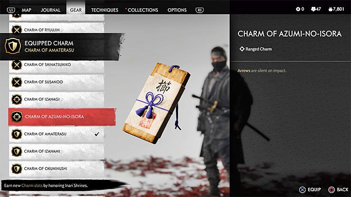 Talizman ten sprawia, że strzały nie generują żadnego hałasu w momencie kontaktu z celem - Ghost of Tsushima: Najlepsze talizmany - Ghost of Tsushima - poradnik do gry