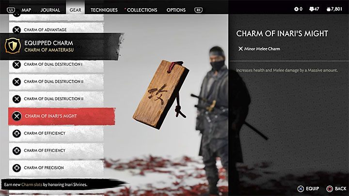 Talizman ten zwiększa w dużym stopniu zdrowie bohatera i zadawane obrażenia wręcz - Ghost of Tsushima: Najlepsze talizmany - Ghost of Tsushima - poradnik do gry