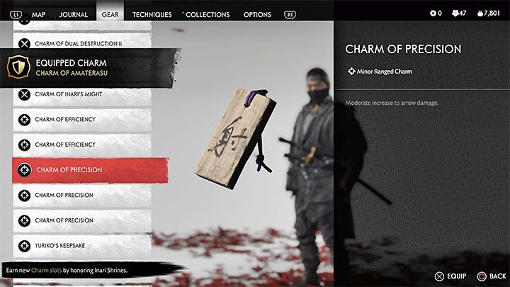 Talizman ten zwiększa w średnim stopniu obrażenia zadawane z użyciem łuku - Ghost of Tsushima: Najlepsze talizmany - Ghost of Tsushima - poradnik do gry