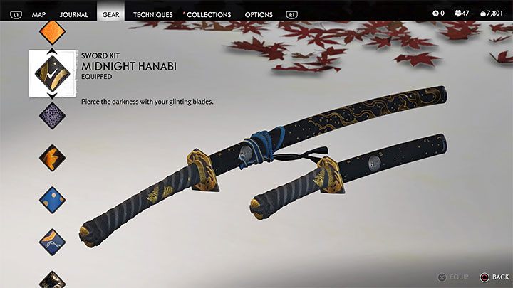 Zestaw mieczy Hanabi o północy (Midnight Hanabi) - Ghost of Tsushima: Czy jest strój ninja? - Ghost of Tsushima - poradnik do gry