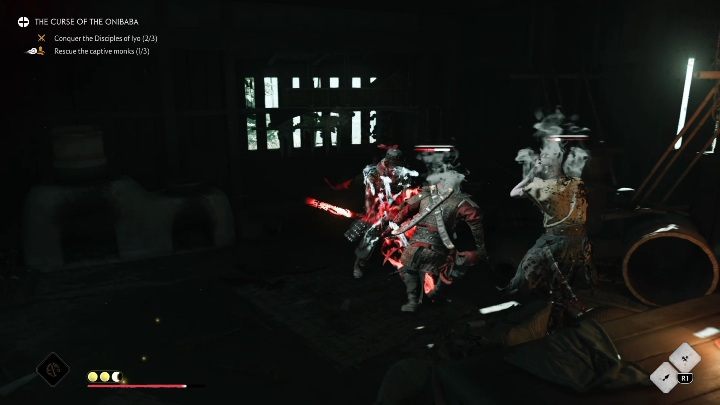 Pokonaj wszystkich przeciwników, aby móc uwolnić mnicha - Ghost of Tsushima Legends: Klątwa Onibaby - solucja, opis przejścia - Ghost of Tsushima - poradnik do gry