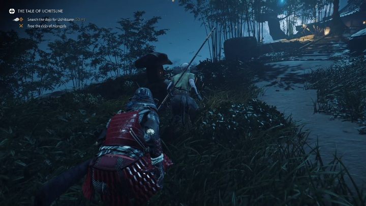 Twoim zadaniem jest wyeliminowanie wszystkich przeciwników znajdujących się w obozie - Ghost of Tsushima Legends: Historia Uchitsunego - solucja, opis przejścia - Ghost of Tsushima - poradnik do gry