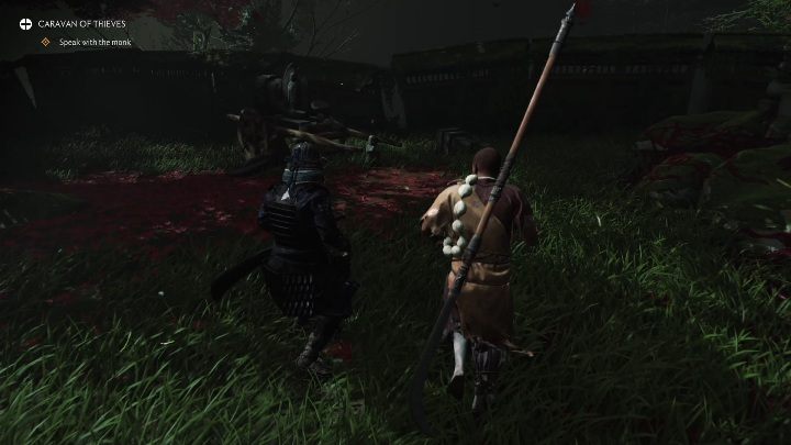 Misję rozpoczniesz od rozmowy z mnichem - Ghost of Tsushima Legends: Karawana Złodziei - solucja, opis przejścia - Ghost of Tsushima - poradnik do gry
