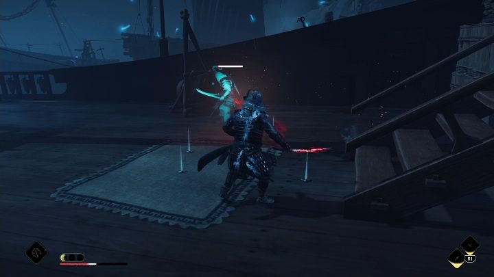 Następnie musisz dostać się na kilka statków i pozbyć się trzech grup przeciwników - Ghost of Tsushima Legends: Bitewny przepływ - solucja, opis przejścia - Ghost of Tsushima - poradnik do gry