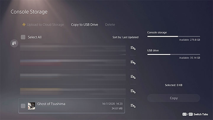 Pierwszym krokiem do wykonania jest przeniesienie zapisów z PS4 na dysk konsoli PS5 - Ghost of Tsushima Iki Island: Jak wykonać transfer sejwów z PS4? - Ghost of Tsushima - poradnik do gry