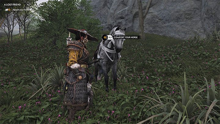 Po walkach pobiegnijcie dalej do miejsca, do którego uciekło spłoszone zwierzę - Ghost of Tsushima Iki Island: Utracony przyjaciel - solucja, opis przejścia - Ghost of Tsushima - poradnik do gry