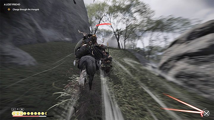 Odnalezienie konia doprowadziło też do odblokowania nowej umiejętności Szarża konia - Ghost of Tsushima Iki Island: Utracony przyjaciel - solucja, opis przejścia - Ghost of Tsushima - poradnik do gry