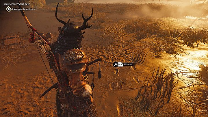 Po dotarciu do wioski możecie opcjonalnie przepytać któregoś z wieśniaków oraz przejrzeć większą chatkę, w której znajdziecie m - Ghost of Tsushima Iki Island: Podróż w przeszłość - solucja, opis przejścia - Ghost of Tsushima - poradnik do gry