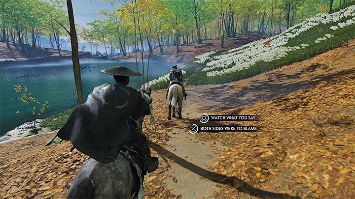 Wskoczcie na konia i wyruszcie śladem Tenzo - Ghost of Tsushima Iki Island: Powrót Łupieżcy - solucja, opis przejścia - Ghost of Tsushima - poradnik do gry