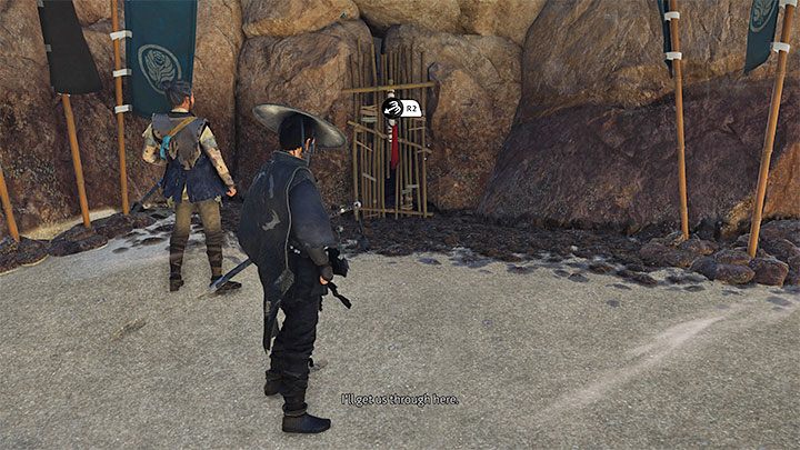 Obejrzyjcie scenę ataku wrogiego statku i dotrzyjcie do ostatniego miejsca użycia liny z hakiem - Ghost of Tsushima Iki Island: Powrót Łupieżcy - solucja, opis przejścia - Ghost of Tsushima - poradnik do gry