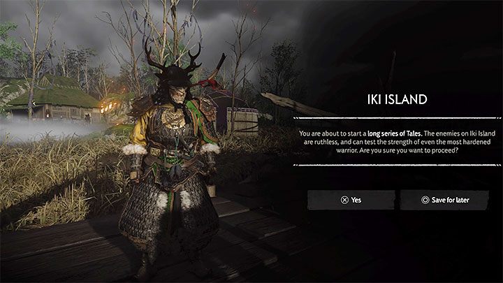 Gra po zagadaniu do przewoźnika zapyta się, czy na pewno chcecie wyruszyć na nową wyspę - Ghost of Tsushima Iki Island: Jak odblokować DLC? - Ghost of Tsushima - poradnik do gry