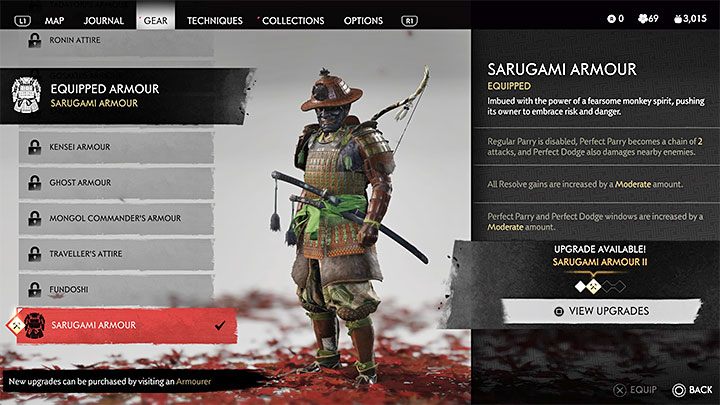 Główną nagrodą za ukończenie tego pobocznego questu jest pancerz Sarugami (Sarugami Armour), który odbiera się pokonanemu bossowi Czarnoręki Riku - Ghost of Tsushima Iki Island: Legenda Czarnorękiego Riku - opis przejścia - Ghost of Tsushima - poradnik do gry