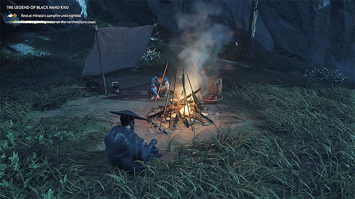 Po rozpoczęciu bezpośrednich walk nie zapomnijcie o konieczności sprawnego rozprawienia się z szamanem żeby nie mógł wspierać innych przeciwników w walce - Ghost of Tsushima Iki Island: Legenda Czarnorękiego Riku - opis przejścia - Ghost of Tsushima - poradnik do gry