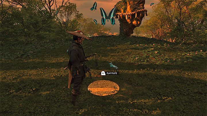 W każdym santkuarium musicie docelowo ustawić się w miejscu zagrania na flecie - Ghost of Tsushima Iki Island: Jak oswajać zwierzęta? - Ghost of Tsushima - poradnik do gry