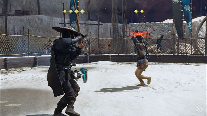 Kai stosuje w trakcie pojedynku różne rodzaje czerwonych ataków - Ghost of Tsushima Iki Island: Kai, Przeciwnik 1 - jak pokonać? - Ghost of Tsushima - poradnik do gry