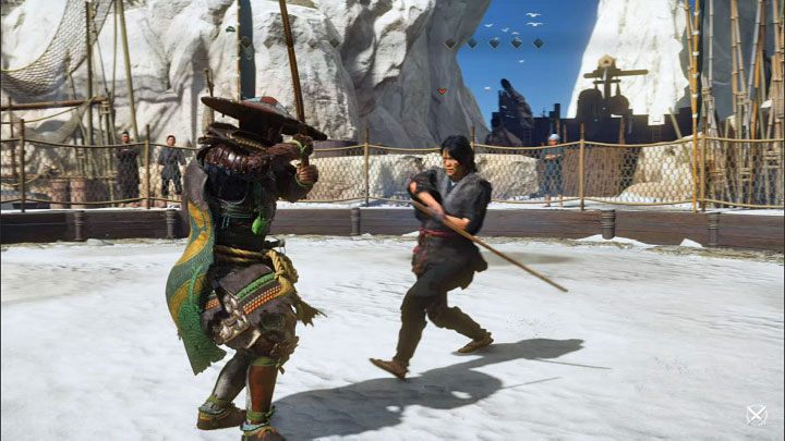 Take będzie trudną postacią do pokonania, gdyż w trakcie całej walki zastosuje dwa różne typy ataków - Ghost of Tsushima Iki Island: Take, Przeciwnik 3 - jak pokonać? - Ghost of Tsushima - poradnik do gry