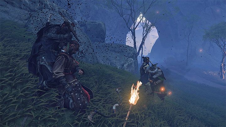 Po tym jak zmieni się pora dnia i nastanie noc wyruszcie śladem Tenzo - Ghost of Tsushima Iki Island: Jin z Yarikawy - solucja, opis przejścia - Ghost of Tsushima - poradnik do gry