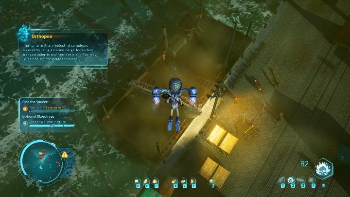 Po odzyskaniu całego swojego sprzętu udaj się na statek - Destroy All Humans 2020: Furon Down! - Rozmowa z kierowcą statku, solucja - Destroy All Humans Remake - poradnik do gry