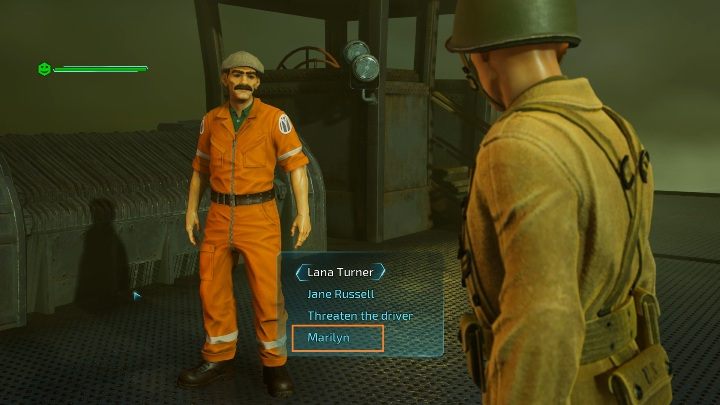 W trakcie rozmowy musisz podać odpowiedz, dzięki której mężczyzny uruchomi swój pojazd - Destroy All Humans 2020: Furon Down! - Rozmowa z kierowcą statku, solucja - Destroy All Humans Remake - poradnik do gry