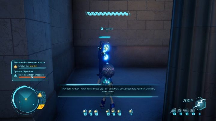 Gdy ruszysz spod Białego Domu zauważysz naukowca, którego musisz śledzić - Destroy All Humans 2020: Mr. Crypto goes to capitol city - Wejście do Oktagonu - Destroy All Humans Remake - poradnik do gry