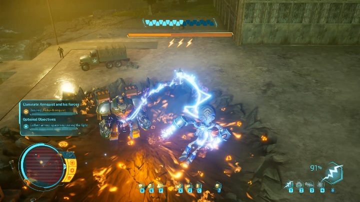 Robo-Armiquist potrafi również niszczyć teren wokół siebie - Destroy All Humans 2020: Robo-Armiquist - boss, jak pokonać - Destroy All Humans Remake - poradnik do gry