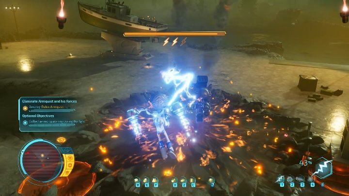 Oprócz wcześniejszych ataków boss potrafi również rzucać wieloma rakietami na raz - Destroy All Humans 2020: Robo-Armiquist - boss, jak pokonać - Destroy All Humans Remake - poradnik do gry