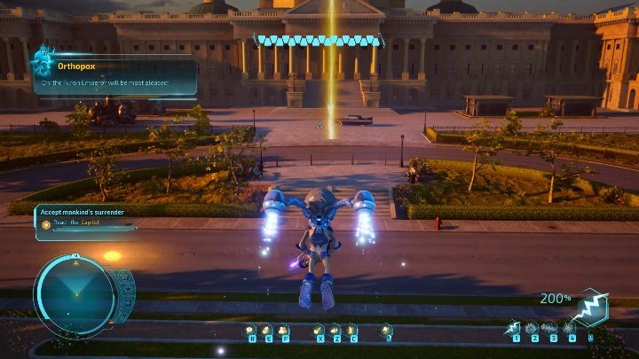 Pierwszy etap rozpoczyna się przed Kapitolem Stanów Zjednoczonych - Destroy All Humans 2020: Robo-Prez - boss, jak pokonać - Destroy All Humans Remake - poradnik do gry