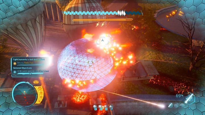 Wpadnięcie w wbuchające balony nie jest miłe - Destroy All Humans 2020: Robo-Prez - boss, jak pokonać - Destroy All Humans Remake - poradnik do gry