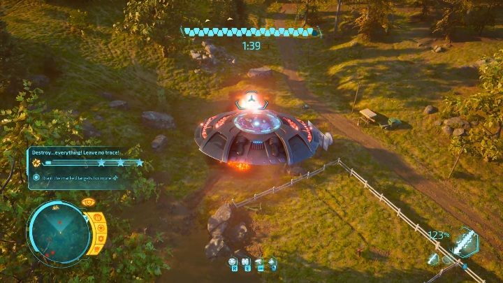 Tak jak w przypadku wykonywania misji Its Wonderful Armageddon musisz skupić się na najbardziej wartościowych elementach mapy - Destroy All Humans 2020: Mr. Armagedon - Destroy All Humans Remake - poradnik do gry