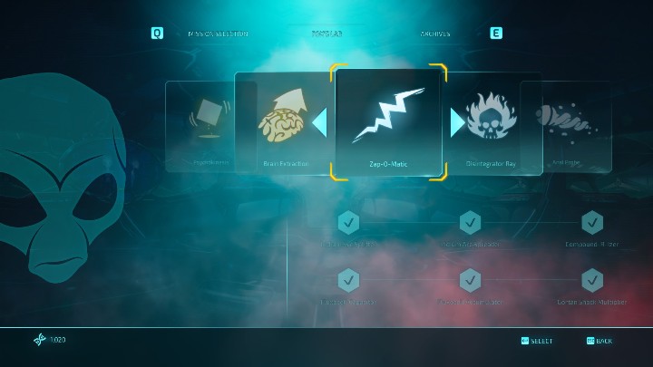 Szokospluwa posiada 6 ulepszeń - Destroy All Humans 2020: Szokospluwa - Destroy All Humans Remake - poradnik do gry