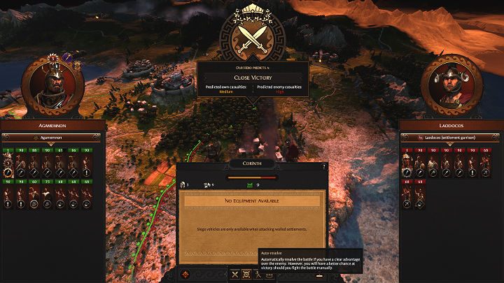 W trakcie bitwy możesz korzystać z pauzy, przeanalizować aktualną sytuacje i wydać na spokojnie odpowiednie rozkazy swoim oddziałom - Total War Troy: Porady na start - Total War Troy - poradnik do gry